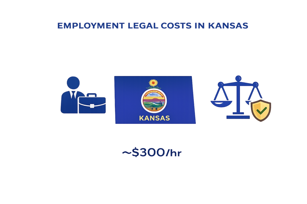 Kansas employment lawyer fee brackets and workplace dispute costs chart
