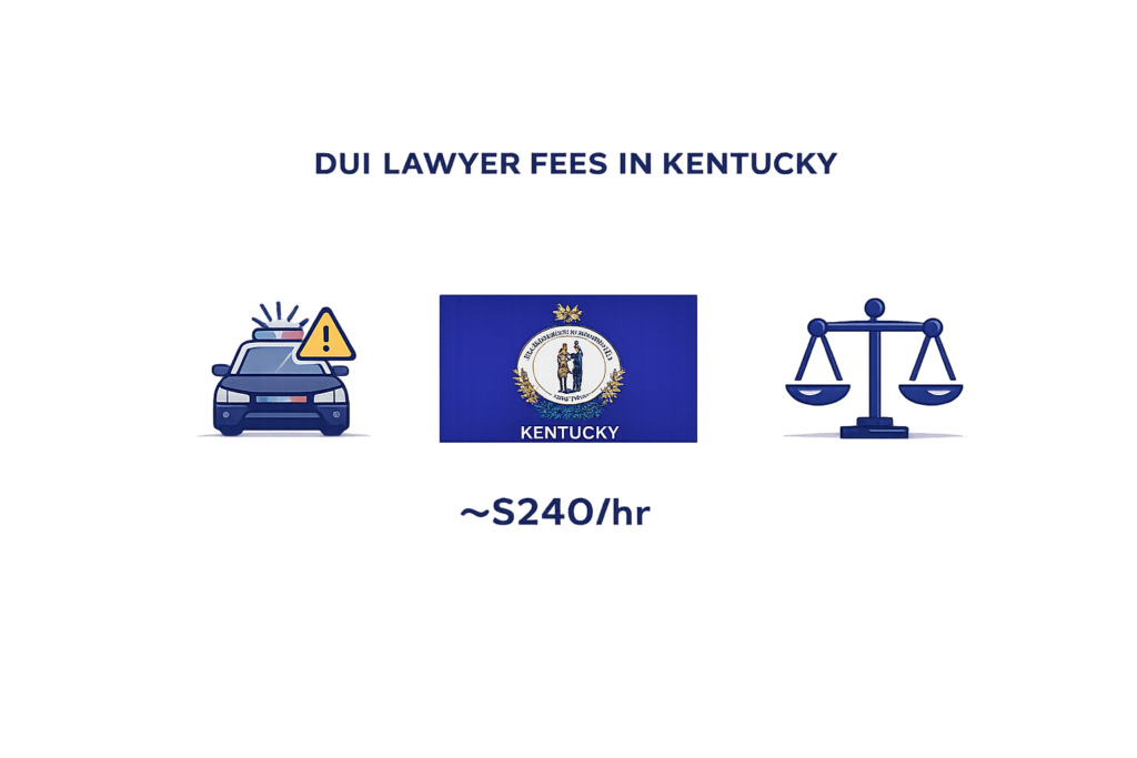 Average Kentucky DUI lawyer fees and aggravated penalty cost data
