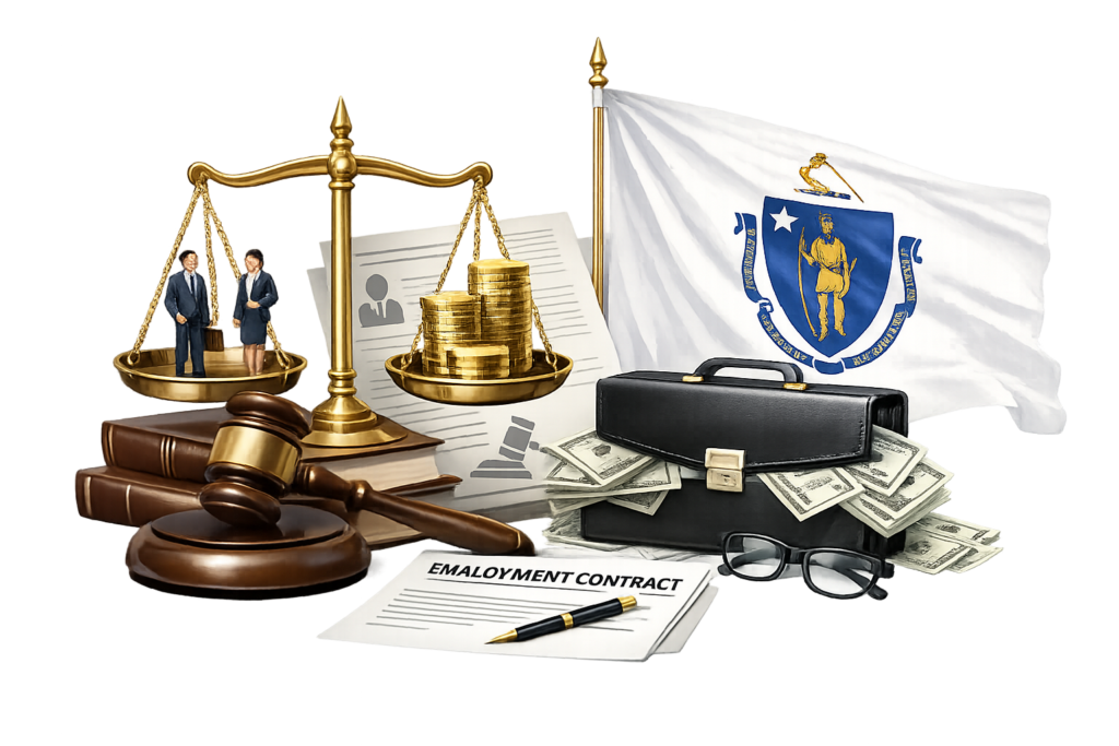 Average Massachusetts employment attorney fees and MCAD filing cost data
