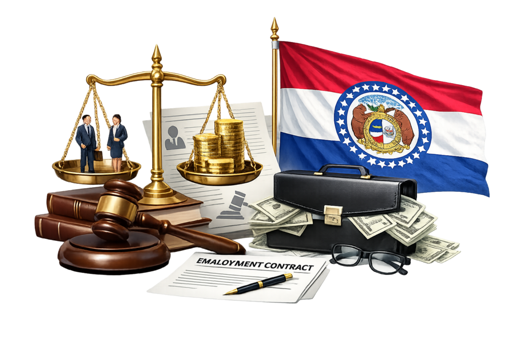 Missouri employment attorney fees and MCHR filing cost chart
