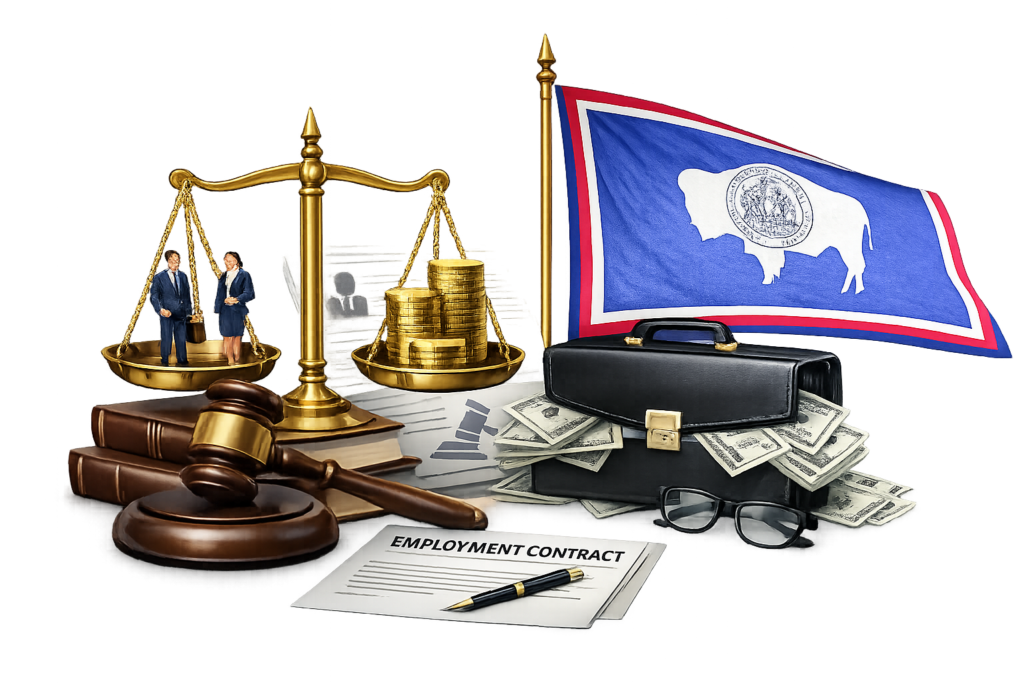 Average Wyoming employment attorney fees and labor dispute cost table
