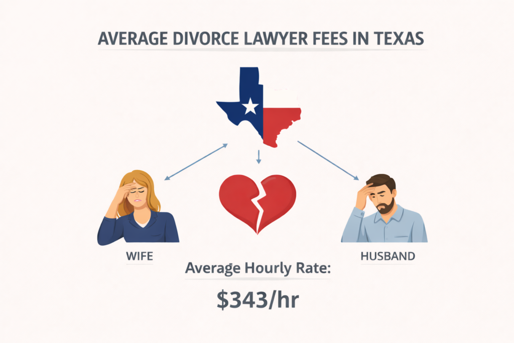 Average Divorce Lawyer Fees in Texas