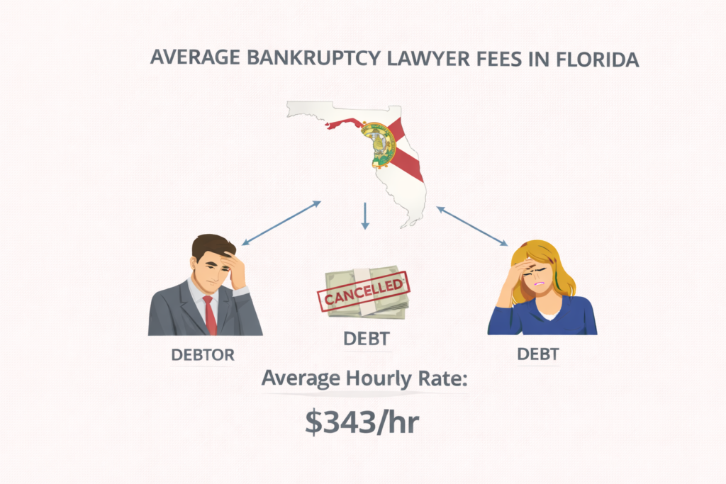 Florida bankruptcy lawyer fees and spousal maintenance cost chart