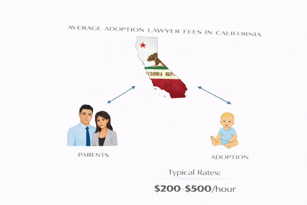 Average adoption lawyer fees and court costs in California