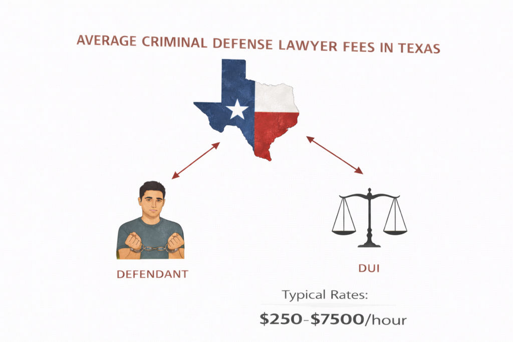 Average Criminal Defense Lawyer Fees in Texas