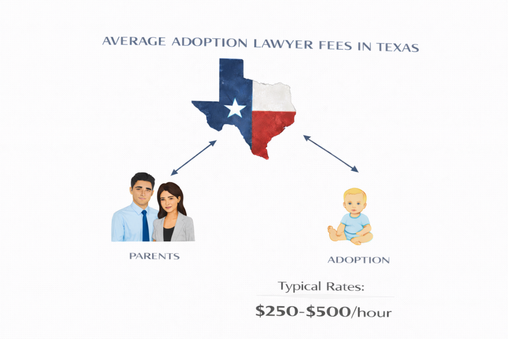 Average adoption lawyer fees and court costs in Texas