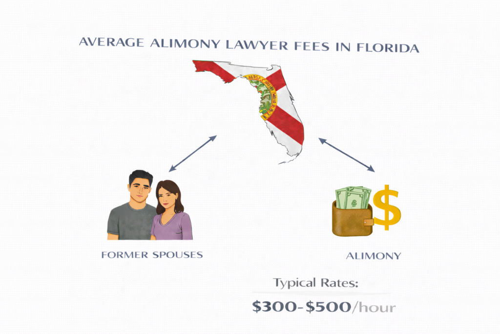 Florida alimony attorney hourly rates and spousal maintenance cost chart