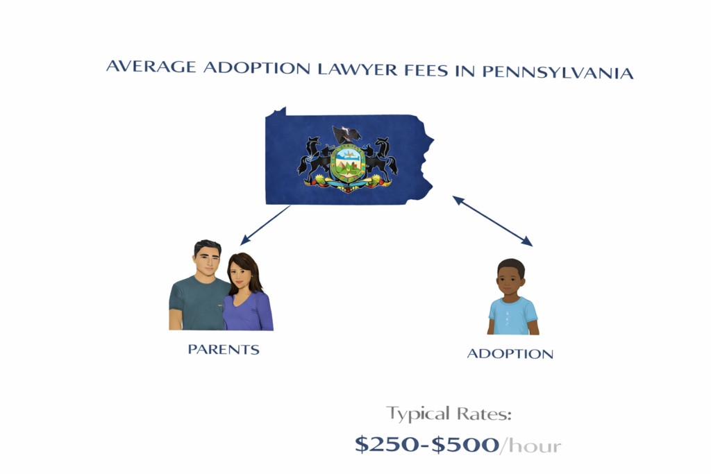Average adoption lawyer fees and court costs in Pennsylvania