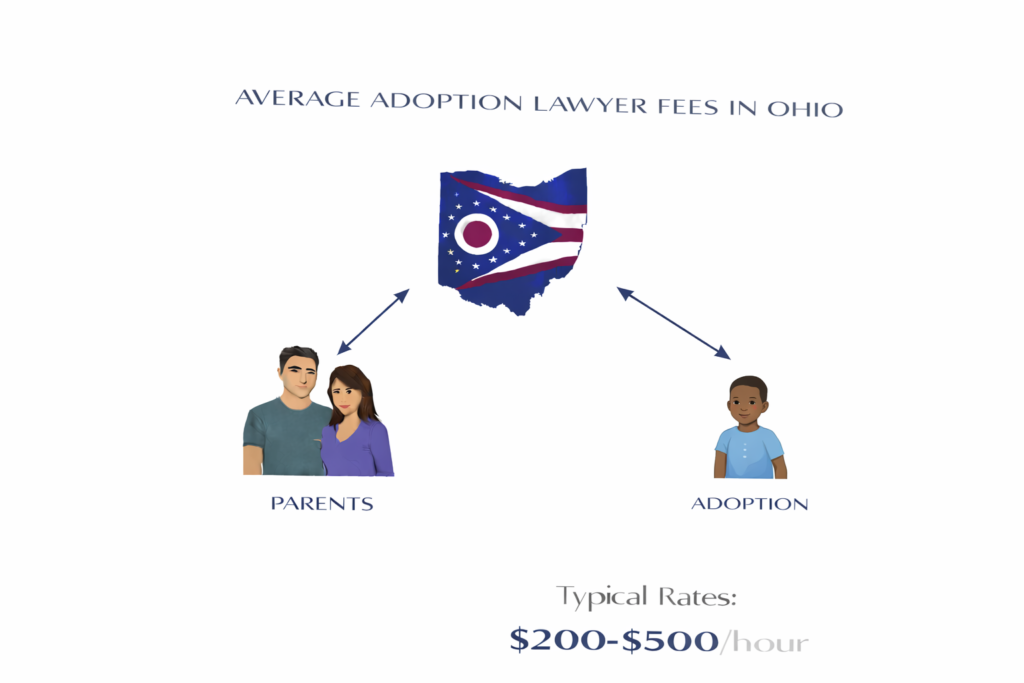 Average adoption lawyer fees and court costs in Ohio