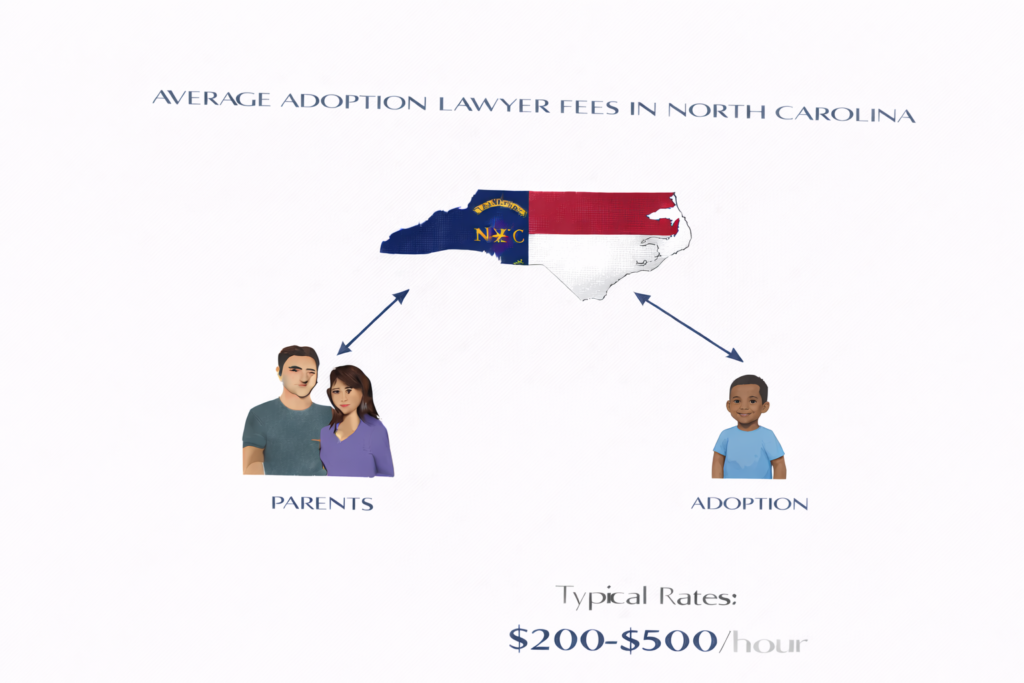 Average adoption lawyer fees and court costs in North Carolina