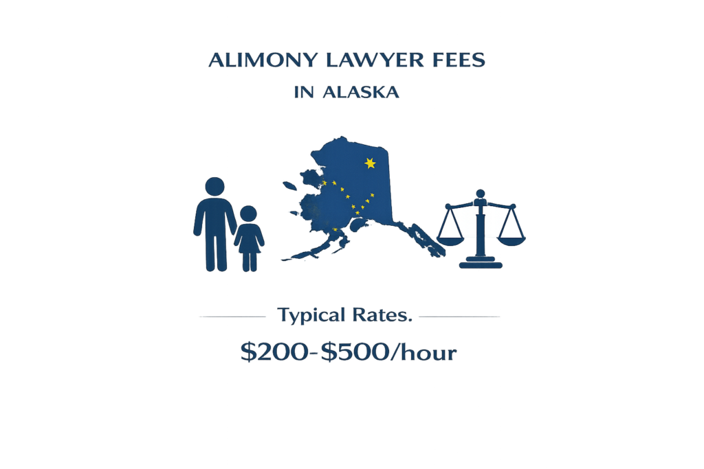 Average alimony attorney rates and spousal maintenance costs in Alaska