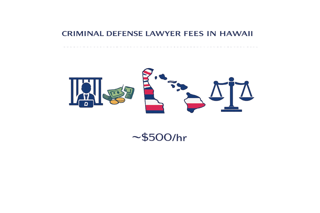 Hawaii criminal defense attorney fees and felony court cost chart
