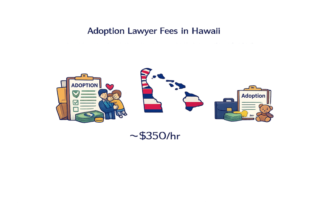 Average adoption lawyer fees and court costs in Hawaii