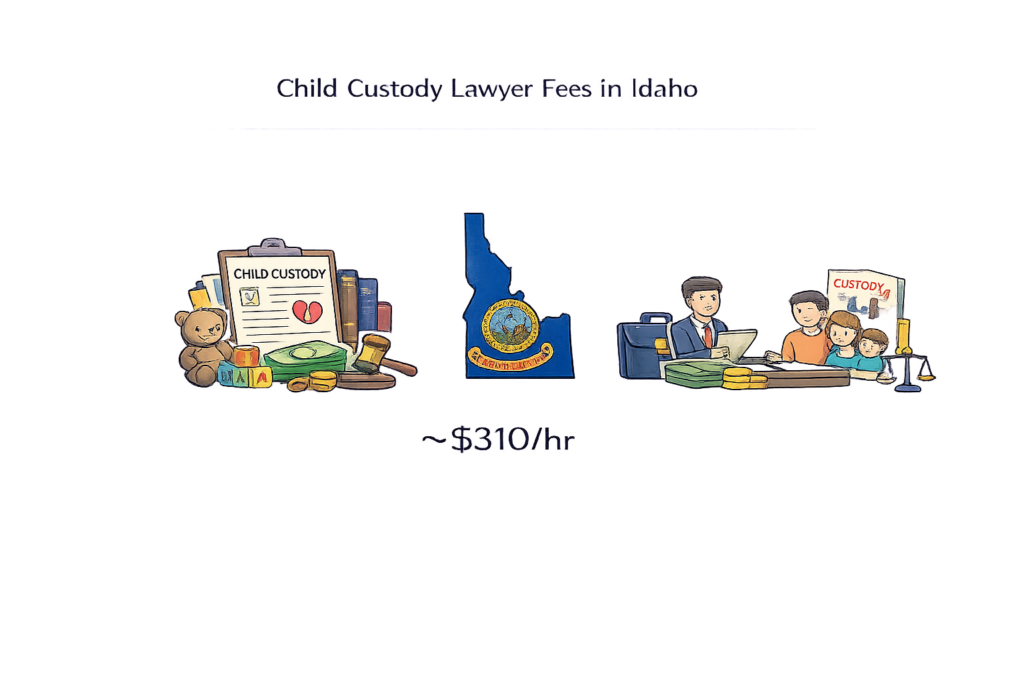 Average Idaho child custody attorney fees and court mediation costs