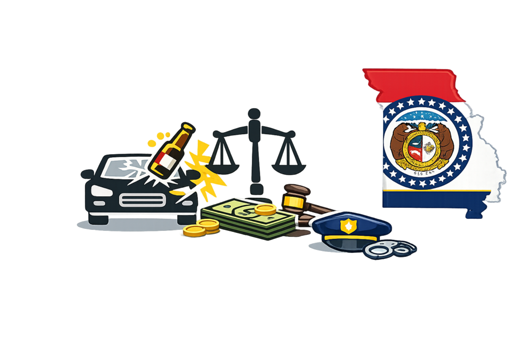 Average Missouri DWI lawyer fees and SATOP program cost chart
