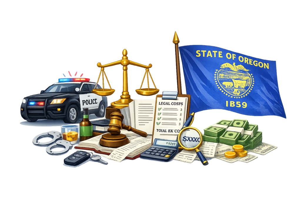 Oregon DUII attorney rates and Diversion Program cost infographic
