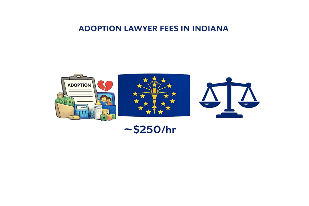 Average adoption lawyer fees and court costs in Indiana