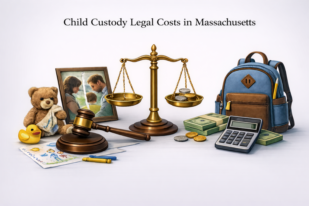 Average Massachusetts child custody attorney fees and court-ordered GAL costs
