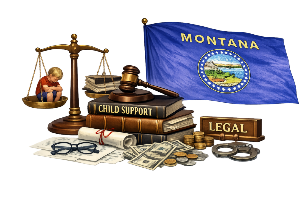 Average Montana child support attorney fees and CSSD calculation chart