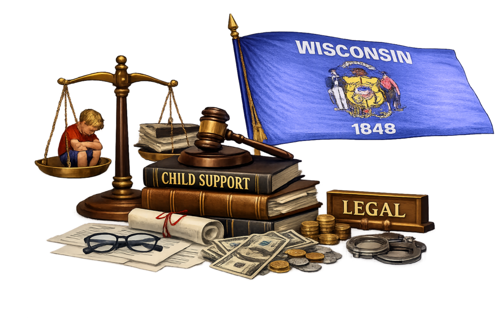 Average Wisconsin child support lawyer fees and DCF calculation chart
