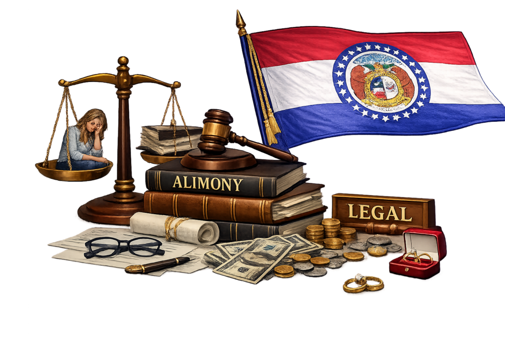 Average Missouri alimony lawyer hourly rates and spousal maintenance cost chart
