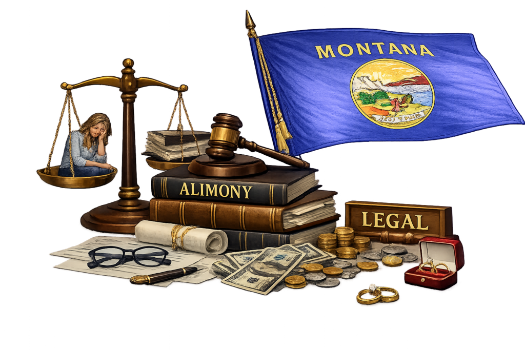 Average alimony lawyer fees and maintenance court costs in Montana