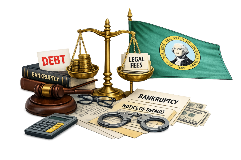 Average Washington bankruptcy lawyer fees and federal filing costs
