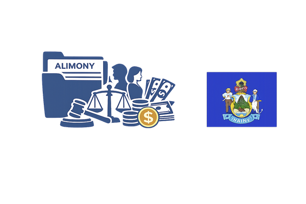 Average Maine alimony lawyer hourly rates and court filing fees chart